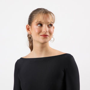 Aros Largo Sitas Dorado Humana