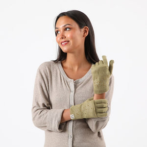 Guante  Lana Haian Verde Humana