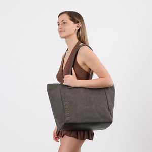 Cartera Tote Cari Gris Humana