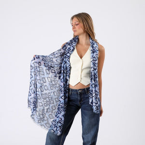 Pañuelo Estampado Alex Azul Humana