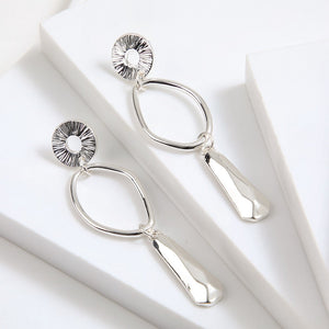 Aros Largos Gina Silver Tatienne