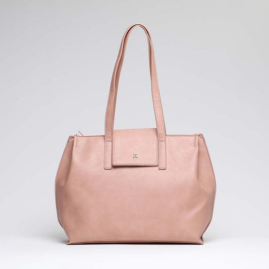 Cartera Hombro Rosada Puff Humana
