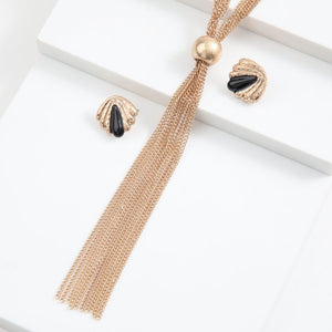 Set De Collar Y Aros Mar Dorado Tatienne