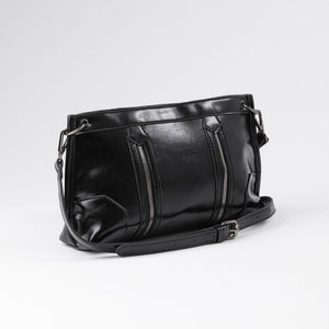 Cartera Bandolera Ecocuero Ceci Negro Humana