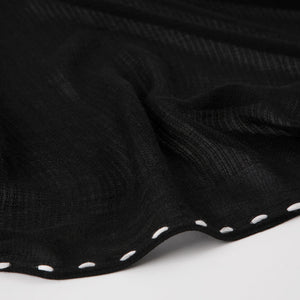 Pañuelo Liso Elaina Negro Humana