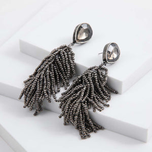 Aros Largo Cloudy Plateado Humana