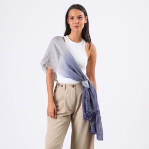 Pañuelo Liso Mia Lineas Azul Tatienne