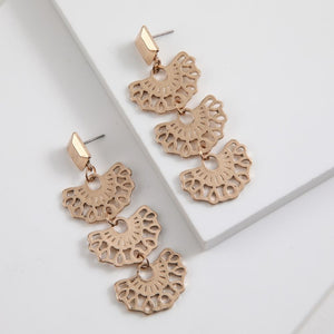 Aros Largo Zeras Dorado Humana