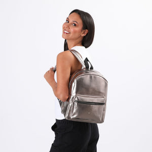 Cartera Mochila Merida Plateado  i-D