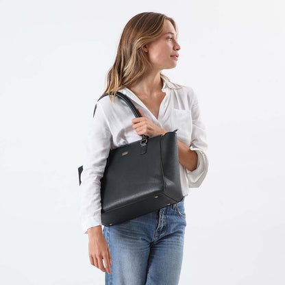 Cartera Hombro Oxford Negro Tatienne