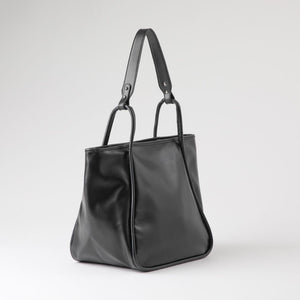 Cartera Tote Beren Ecocuero Negro Humana