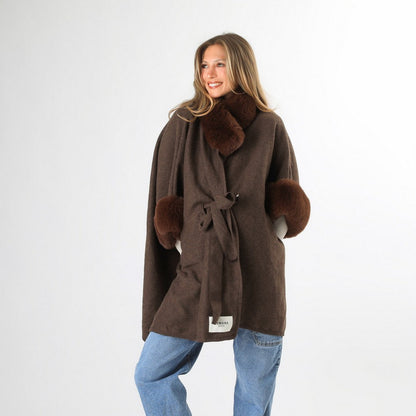 Poncho Mirna Dk Brown Humana