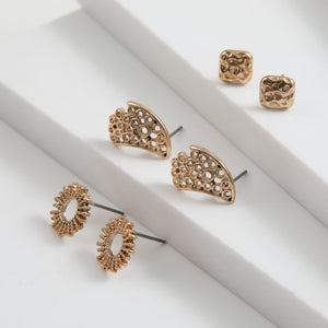 Set de 3 aros Soraya Dorado ID
