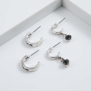 Set Aros Gaye Plateados i-D