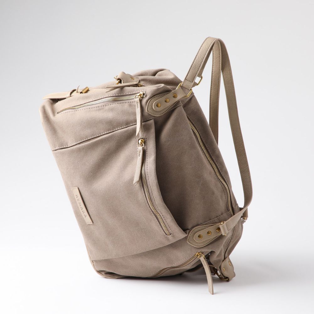 Cartera De Hombro Vittoria Canva Beige Humana