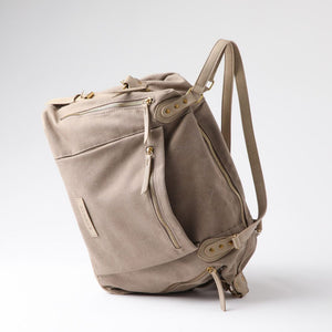 Cartera De Hombro Vittoria Canva Beige Humana