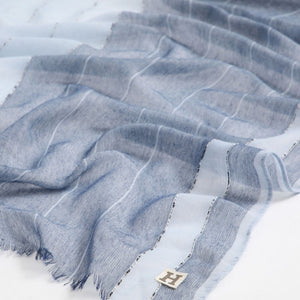 Pañuelo Liso Hans Franjas Azul Humana