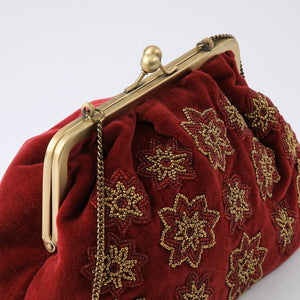 Cartera Clutch Jolie Burgundy Humana
