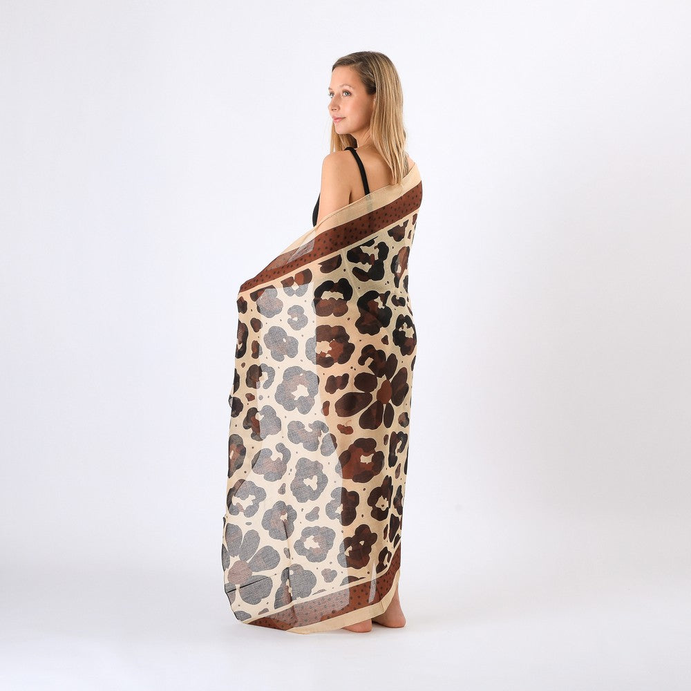 Pareo Estampado Robinia Beige I-D