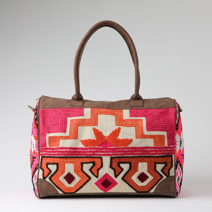 Bolso Hippie Café y Rosado Humana