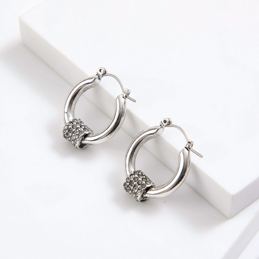 Aros Argollas Sabia Plateado I-D