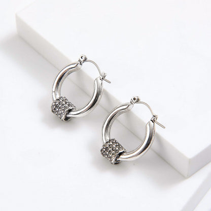 Aros Argollas Sabia Plateado I-D