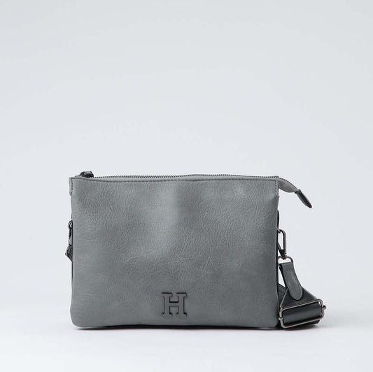 Cartera Cruzada Joss Plateada Humana