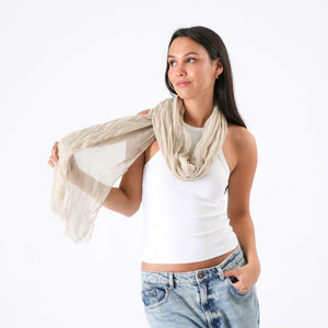 Pañuelo Liso Nazare Beige Id