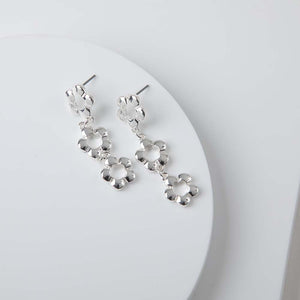 Aros Largo Dawn Plateado i-D