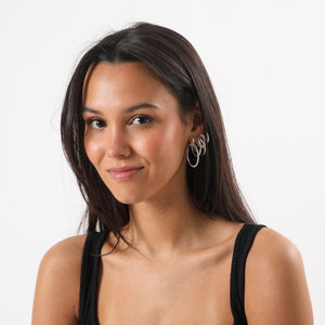 Aros Set Jessie Plateado i-D