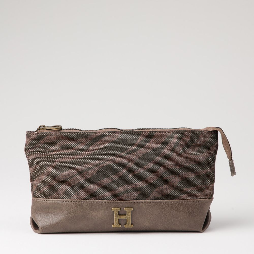 Estuche Jana Canvas Zebra Café Humana