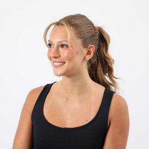 Aros Argolla Ambon Plateado Humana