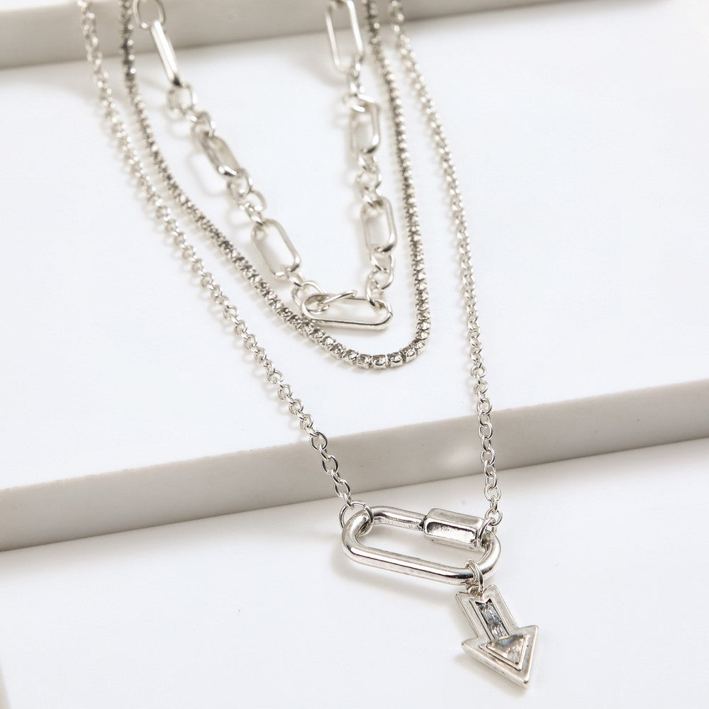 Collar Corto Ely Plateado Humana