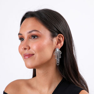 Aros Luna Plateado Humana