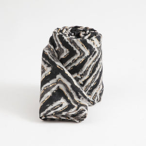 Pañuelo Estampado Emma Rombo Negro Tatienne