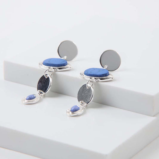 Aros Largo Brigitte Azul Tatienne