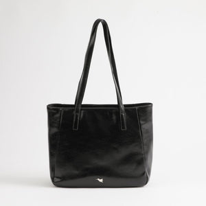 Cartera Tote Obi Ecocuero Negro Tatienne
