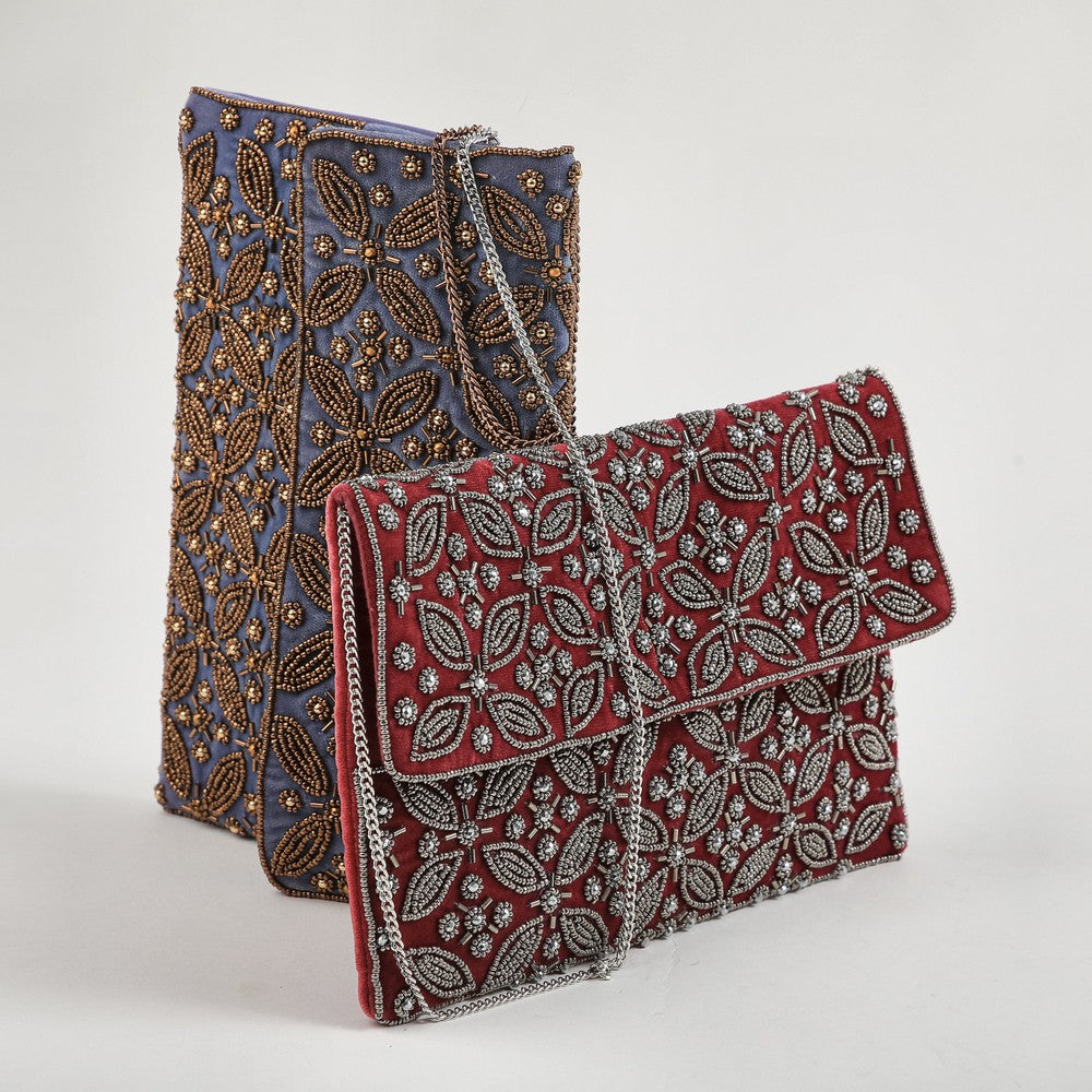 Cartera Clutch Elliot Blue Azul Humana
