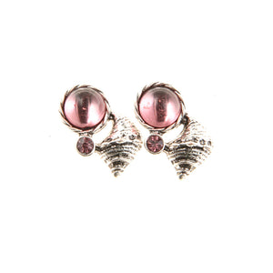 Aros Pegado Caracola Rosado Tatienne