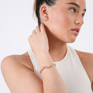 Pulsera Infinito Cadena dorada ID