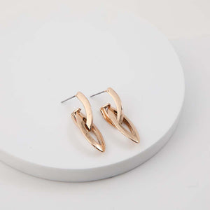 Aros Mediano Peonía Dorado Humana