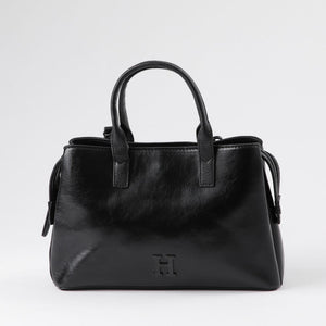 Cartera Bandolera Ecocuero Clara Negro Humana