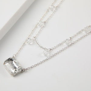 Set Collar Y Aros Dominga Plateado Humana