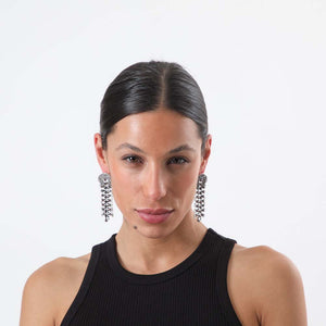 Aros Largos Drago Plateados Humana