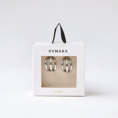 Aros Argollas Ryan Plateado Humana