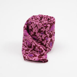 Pañuelo Estampado Geranio Morado I-D