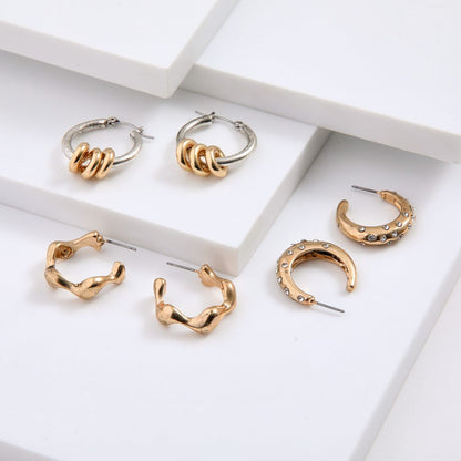 Set De Aros Ray Dorado Humana