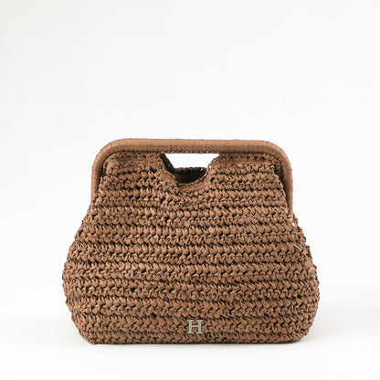 Cartera Clutch Palma Café Humana