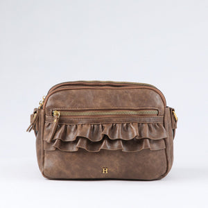 Cartera Cruzada Agata Brown Humana