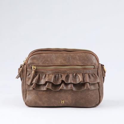 Cartera Cruzada Agata Brown Humana